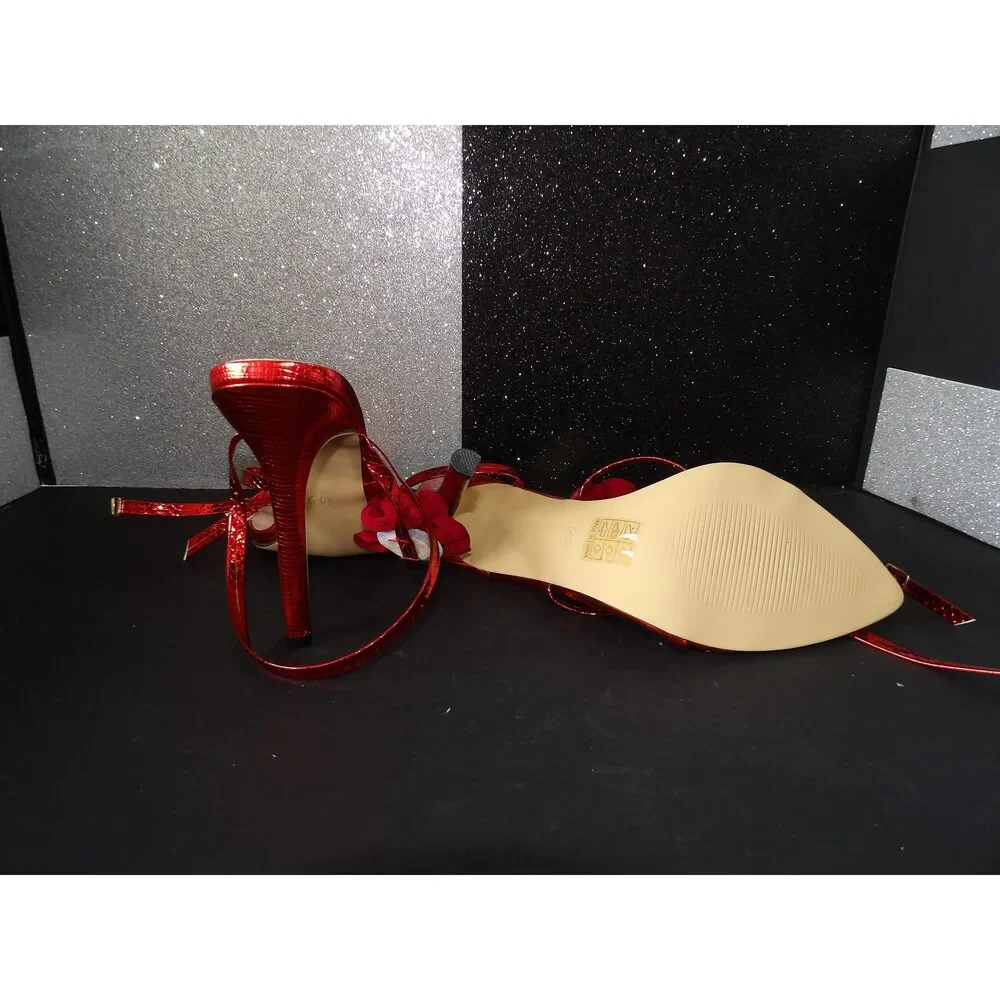 Pointed-Toe High Heels - Red (Size US Women's 11)